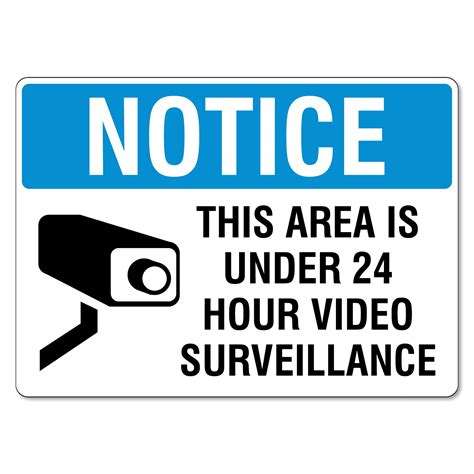 Video Surveillance Sign Printable